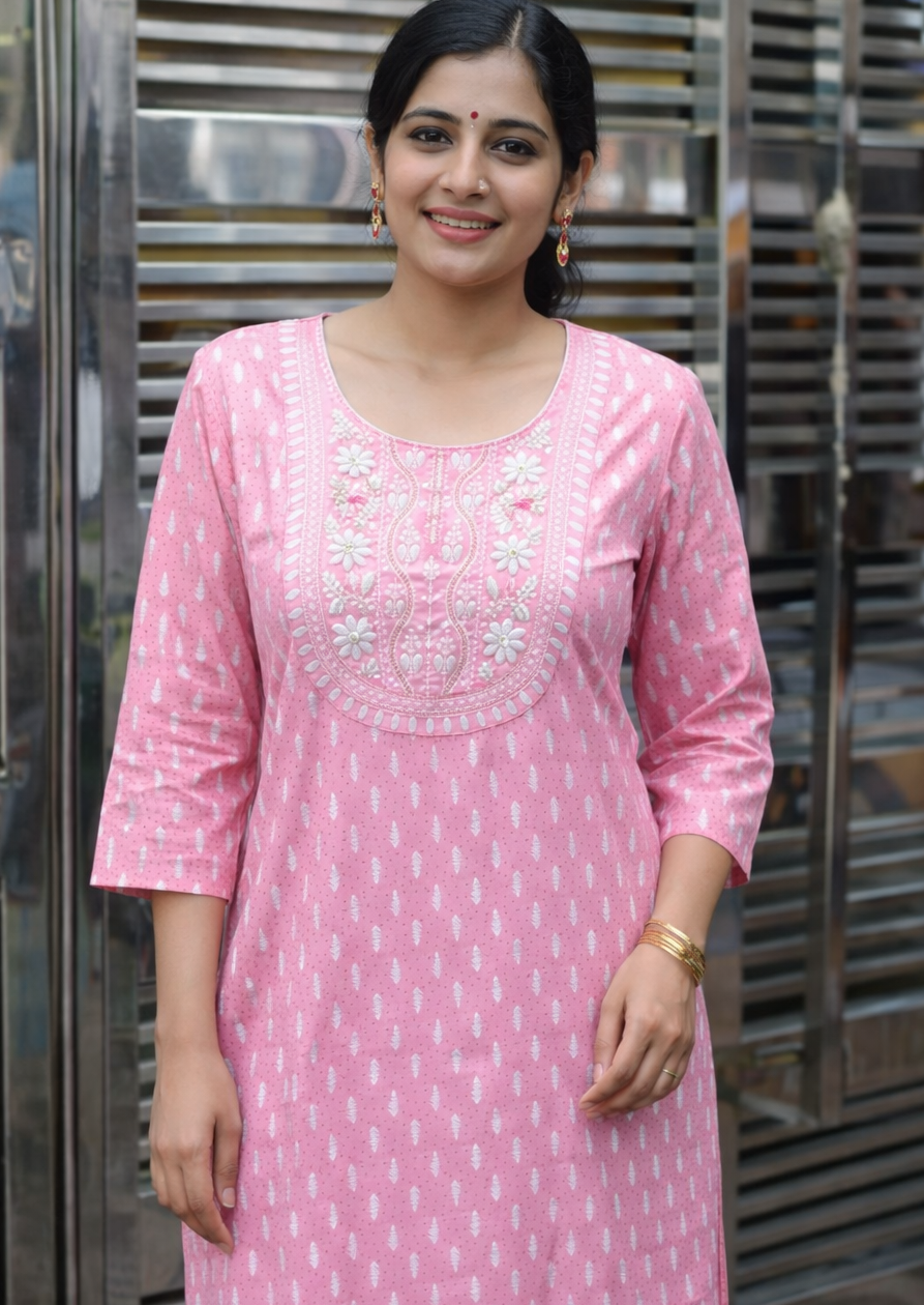 Elegant Pink Kurti